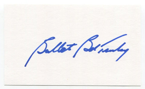 Bullet Bob Turley Signed 3x5 Index Card Autographed Baseball St. Louis Browns