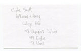 Clyde Scott Signed 3x5 Index Card Autographed NFL Football Philadelphia Eagles