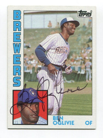 1984 Topps Ben Oglivie Signed Card Baseball MLB Autographed AUTO #190