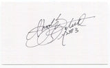 Mack "Shooty" Babbitt Signed 3x5 Index Card Autographed Oakland Athletics MLB