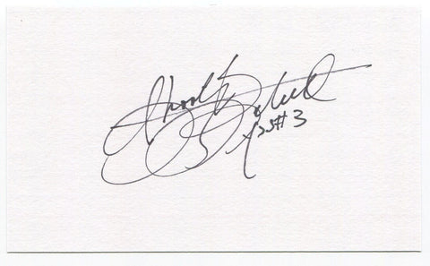 Mack "Shooty" Babbitt Signed 3x5 Index Card Autographed Oakland Athletics MLB