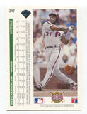 1992 Upper Deck Wes Chamberlain Signed Card Baseball Autographed #347