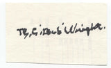 Bob Wright Signed 3x5 Index Card Autographed Signature Baseball Chicago Cubs