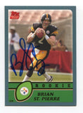 2003 Topps Brian St. Pierre Signed Card Football NFL Autographed #362