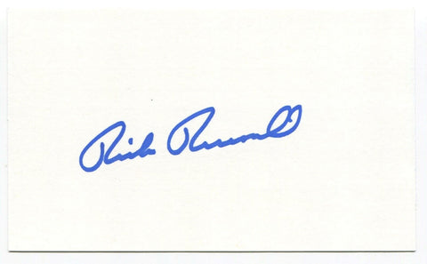 Rick Reuschel Signed 3x5 Index Card Autographed MLB Baseball Chicago Cubs