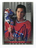 1997 Donruss Studio Jose Theodore Signed Card Hockey AUTO #24 Montreal Canadiens