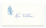 Ken Tatum Signed Card Autograph MLB Baseball Roger Harris Collection