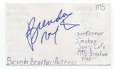 Brenda Braxton Signed 3x5 Index Card Autographed Signature Actress