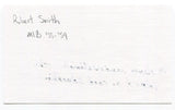 Bob Smith Smith Signed 3x5 Index Card Autographed MLB Baseball Boston Red Sox