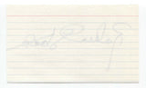 Robert Stack Signed 3x5 Index Card Autographed Vintage Signature