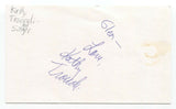 Kathy Troccoli Signed 3x5 Index Card Autographed Signature Singer