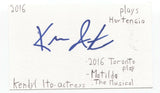 Kendyl Ito Signed 3x5 Index Card Autographed Signature Theatre Actress