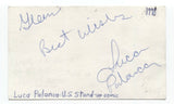 Luca Palanca Signed 3x5 Index Card Autographed Signature Comedian Comic Actor