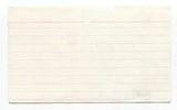 Scott B. Sympathy Signed 3x5 Index Card Autographed Signature Singer