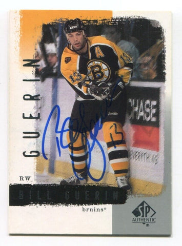 2001 Upper Deck Bill Guerin Signed Card Hockey NHL Autograph AUTO #9