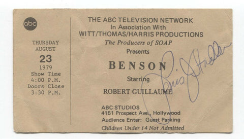 Lewis J. Stadlen Signed Ticket Card Autographed Signature Actor
