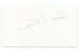 Edward Greenspan Signed 3x5 Index Card Autographed Signature Lawyer Attorney