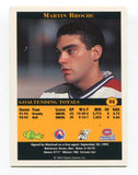 1994 Classic Martin Brochu Signed Card Hockey Autograph NHL AUTO #94