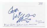 Reggie Watts Signed 3x5 Index Card Autographed Signature Actor Comedian