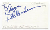 Bill Henderson Chilliwack Signed 3x5 Index Card Autographed Signature Singer
