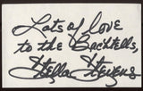 Stella Stevens Signed Index Card Signature Vintage Autograph AUTO 