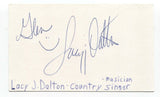 Lacy J. Dalton Signed 3x5 Index Card Autographed Signature Country Singer