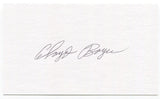 Cloyd Boyer Signed 3x5 Index Card Autographed Baseball 1949 St. Louis Cardinals