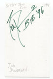 Better Than Ezra - Tom Drummond Signed 3x5 Index Card Autographed Signature