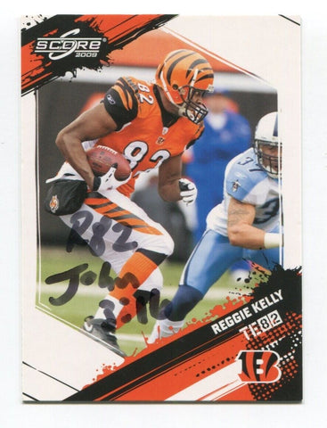 2009 Score Reggie Kelly Signed Card Football Autograph NFL AUTO #63 Bengals