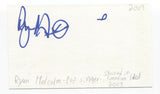 Low Level Flight - Ryan Malcolm Signed 3x5 Index Card Autographed Signature