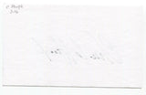 Charlie Hough Signed 3x5 Index Card Baseball Autographed Signature Texas Rangers