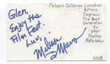 Melissa DiMarco Signed 3x5 Index Card Autograph Signature Actress Degrassi