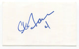 Chris Tamer Signed 3x5 Index Card Autographed NFL Hockey Player