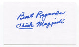 Chick Maggioli Signed 3x5 Index Card Autographed NFL Football 1943 Notre Dame