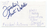 Fuschia! Signed 3x5 Index Card Autographed Signature Actress Singer
