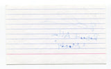 Robert Allan  Signed 3x5 Index Card Autographed Actor Anne Of Green Gables