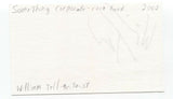 Something Corporate - William Tell Signed 3x5 Index Card Autographed Band