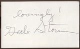 Gale Storm Signed Index Card Signature Vintage Autographed AUTO 