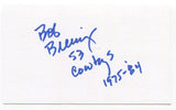 Bob Breunig Signed 3x5 Index Card Autographed Dallas Cowboys Super Bowl