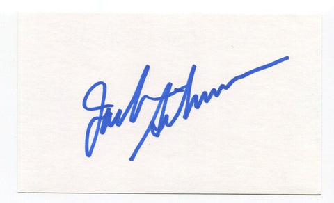 Jack Sikma Signed 3x5 Index Card Autographed NBA Basketball Hall Of Fame HOF