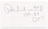 Pat Underwood Signed 3x5 Index Card Autograph Baseball MLB '79 Detroit Tigers