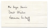 Norman Luboff Signed Card Autographed Signature 