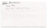 Frank Baumann 3x5 Index Card Autographed Signature Boston Red Sox Debut 1948