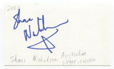 Shane Nicholson Signed 3x5 Index Card Autographed Signature Singer