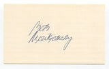 Bob Montgomery Signed Index Card Autographed Baseball MLB Boston Red Sox