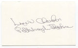 Lynn Chandnois Signed 3x5 Index Card Autographed Pittsburgh Steelers Pro Bowl