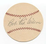 Bob Red Wilson Signed Paper Baseball Autographed Signature Detroit Tigers