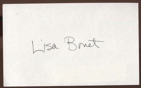 Lisa Bonet Signed Index Card Signature Vintage Autographed AUTO 