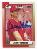 1990 Topps Denny Walling Signed Card Baseball MLB Autographed Auto #462