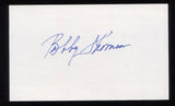 Bobby Thomson 3x5 Index Card Signature Autographed Baseball 